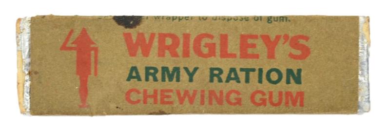 US WW2 Package of Wrigley's Chewing Gum