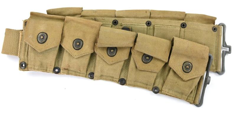 US WW2 M1 Garand Ammo Belt 1942