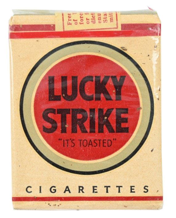 US WW2 Package of Lucky Strike Cigarets