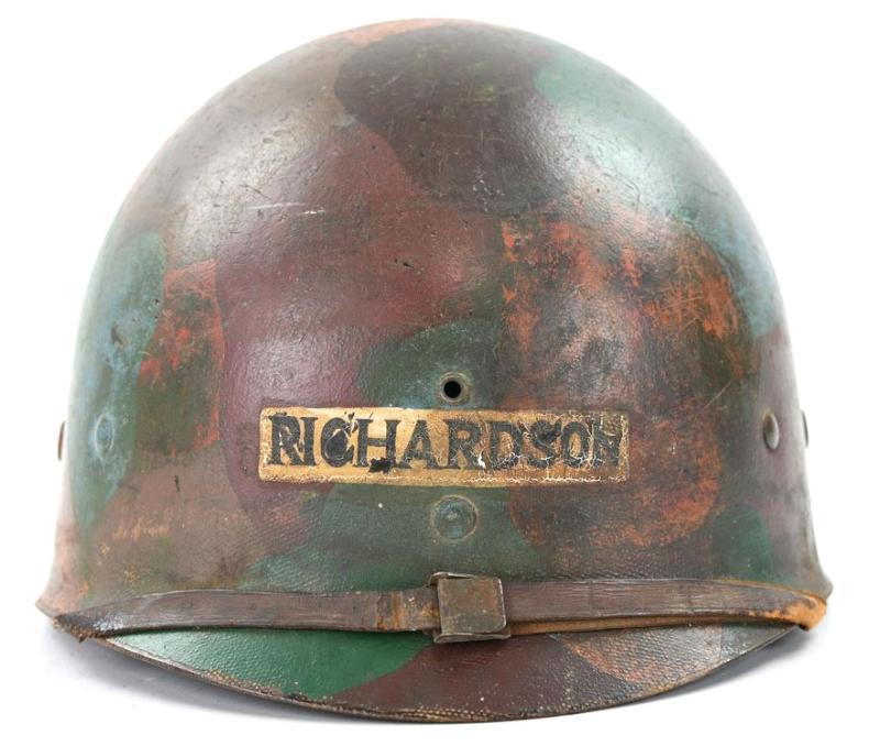 US WW2 M1 Camouflaged Helmet Liner