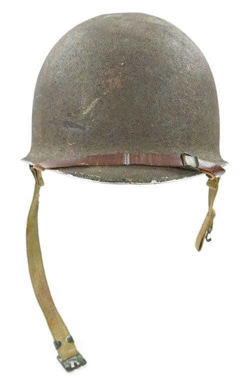 US WW2 M1 Officer Combat Helmet with 2nd Lieutenant Liner