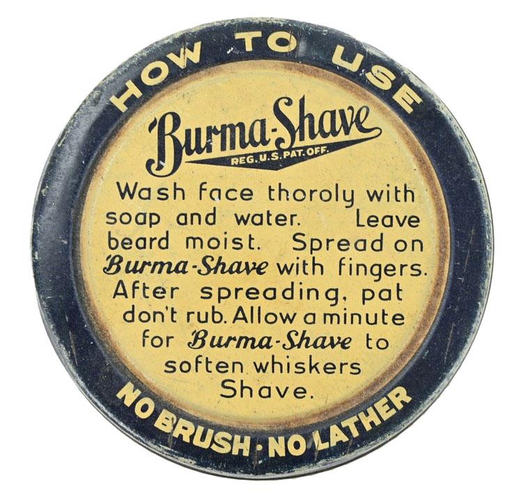 US WW2 Era Bottle of Burma-Shave