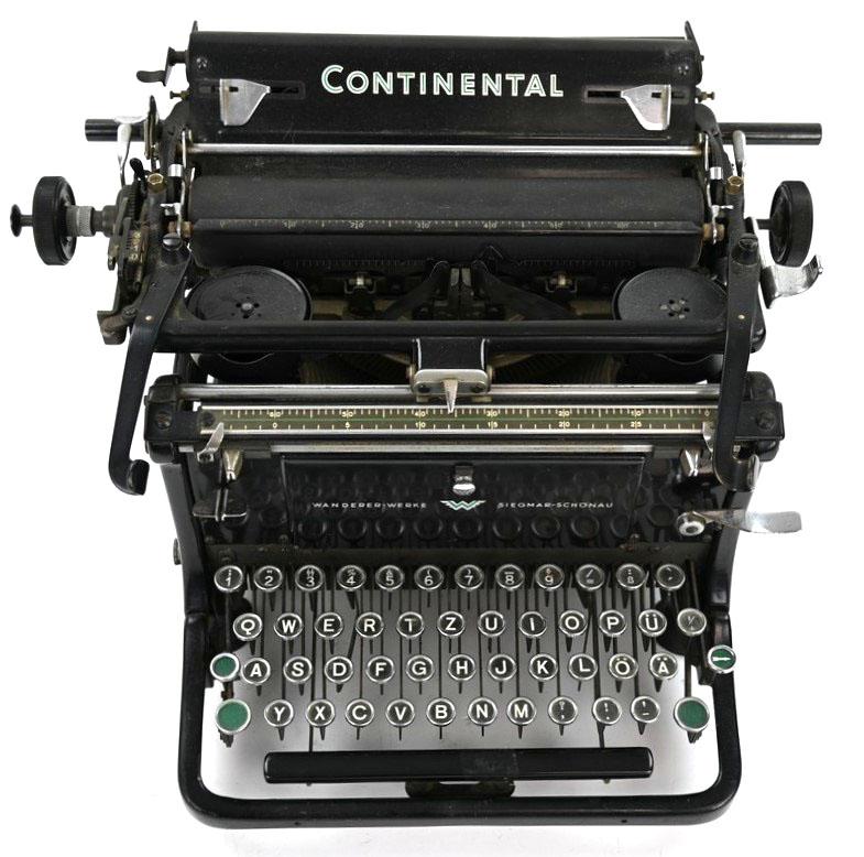 German Waffen-SS Typewriter 'Continental'