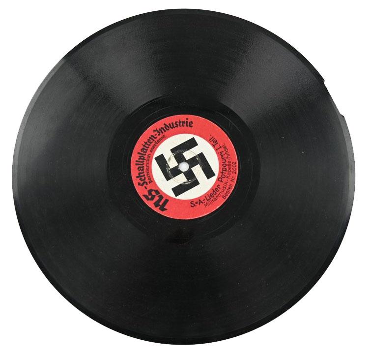 German Third Reich Era Music Record 'SA'