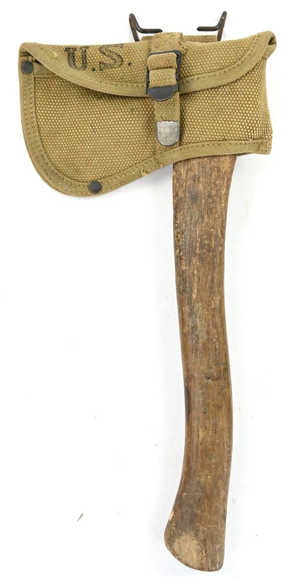 US WW1 M-1910 Entrenching Axe Hatchet & Cover