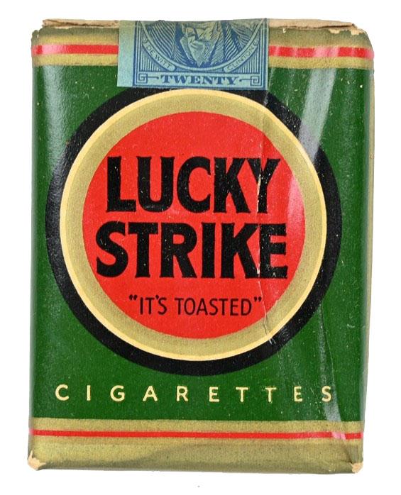 US WW2 Package of Lucky Strike Cigarets