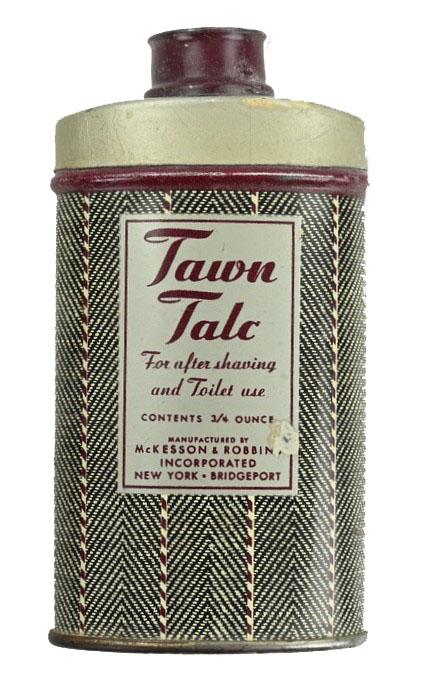 US WW2 Era Tawn Talc Bottle