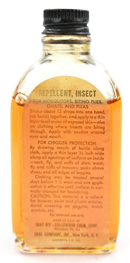 US WW2 Bottle of Insect Repellent