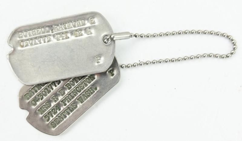 US WW2 Dog-Tag Set of 'Raymond E. Bothell'