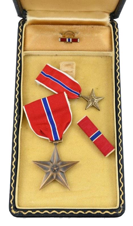 US WW2 Bronze Star Medal Set