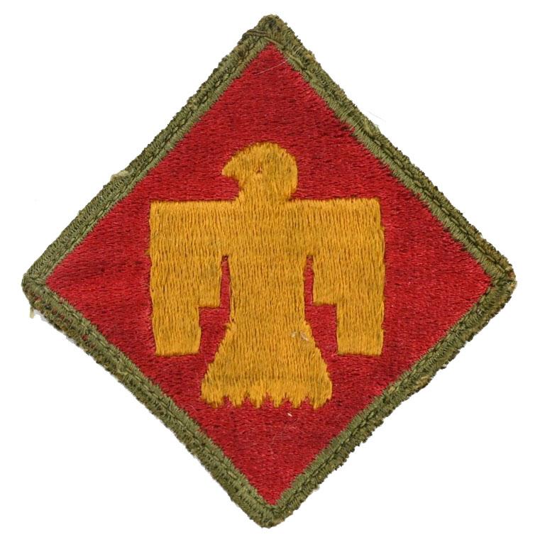 US WW2 45th Infantry Division SSI Greenback