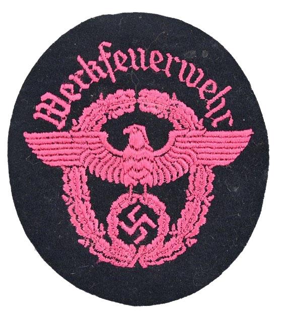 German Third Reich Fire Department Sleeve Patch