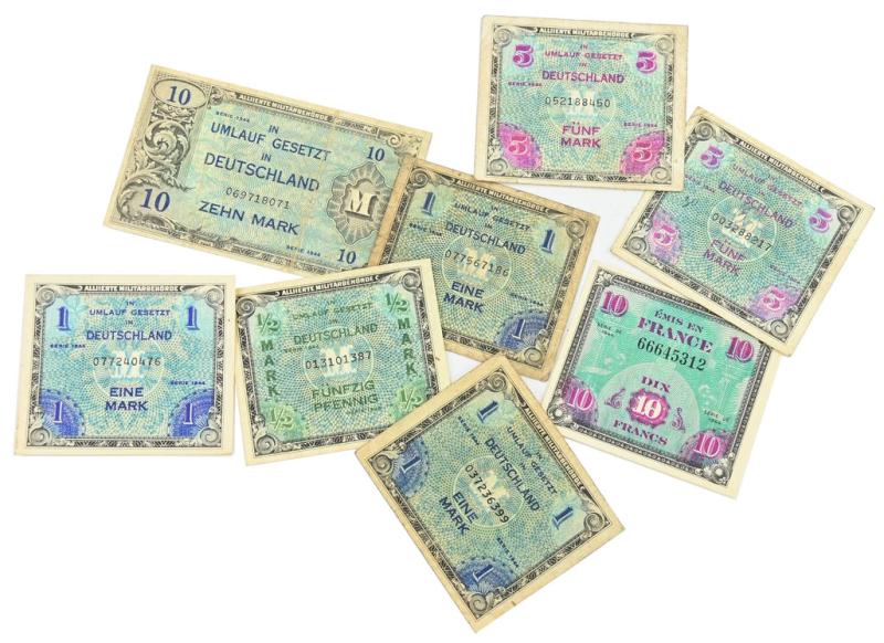 Allied WW2 German Military Occupation Currency