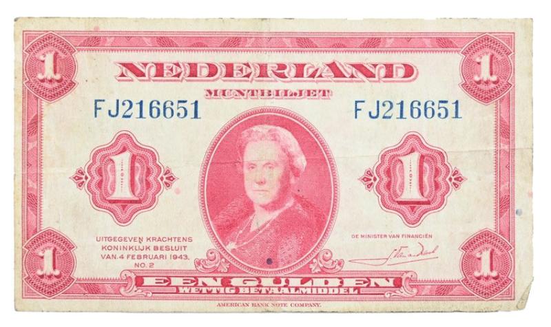 US WW2 Allied Invasion Banknote 'Holland'