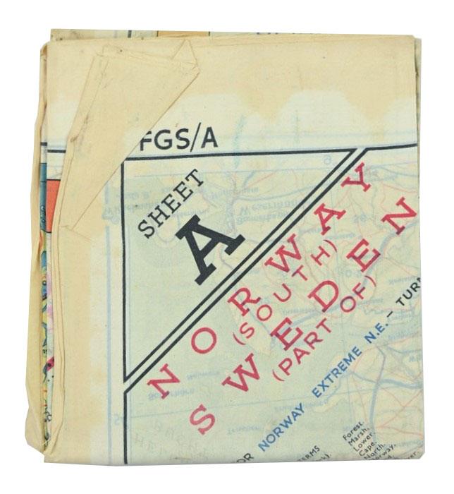 USAAF WW2 Pilot Escape Map FGS A&B Sheet A/B