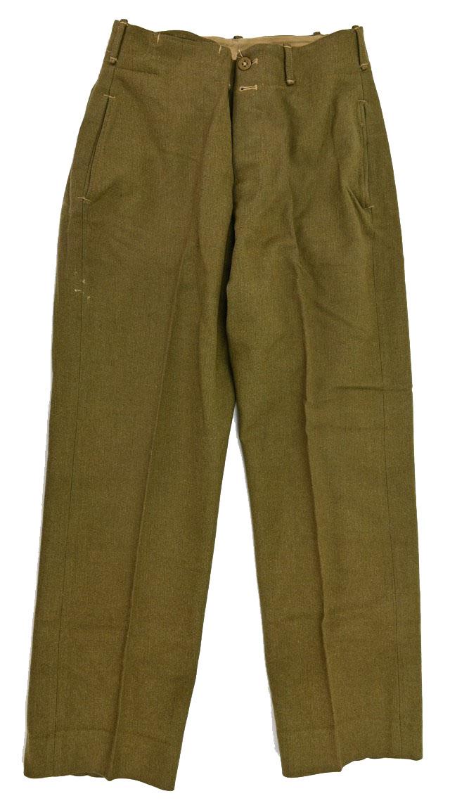 US WW2 Wool Mustard Trousers British Made