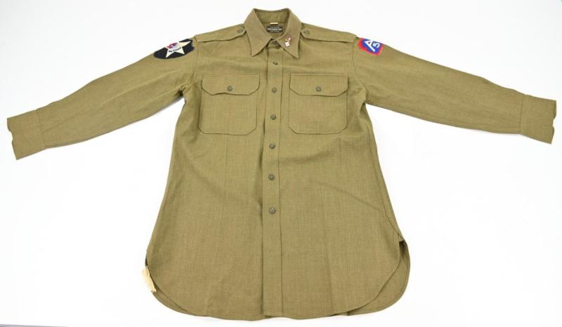 US WW2 Officer's Wool Shirt 5th Army Signals