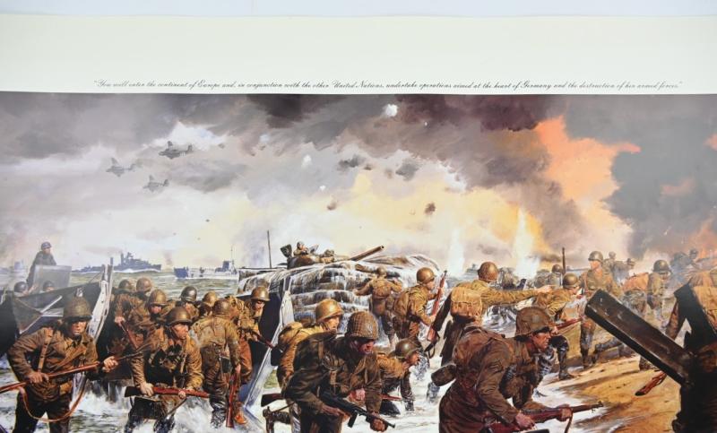 James Dietz Print 'Overlord' Utah Beach 6 June 1944