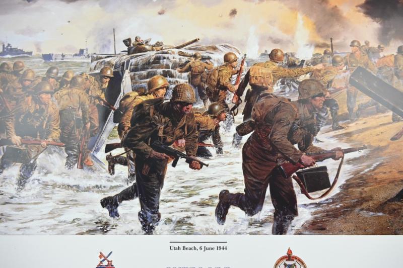 James Dietz Print 'Overlord' Utah Beach 6 June 1944