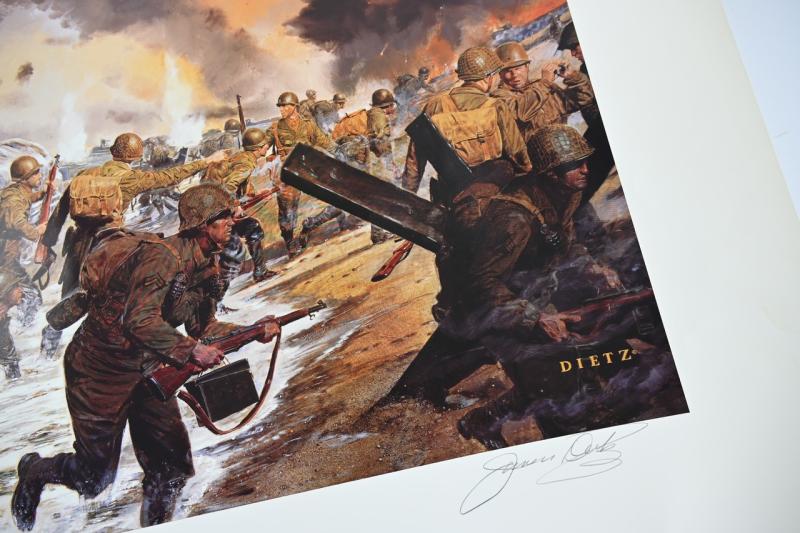 James Dietz Print 'Overlord' Utah Beach 6 June 1944