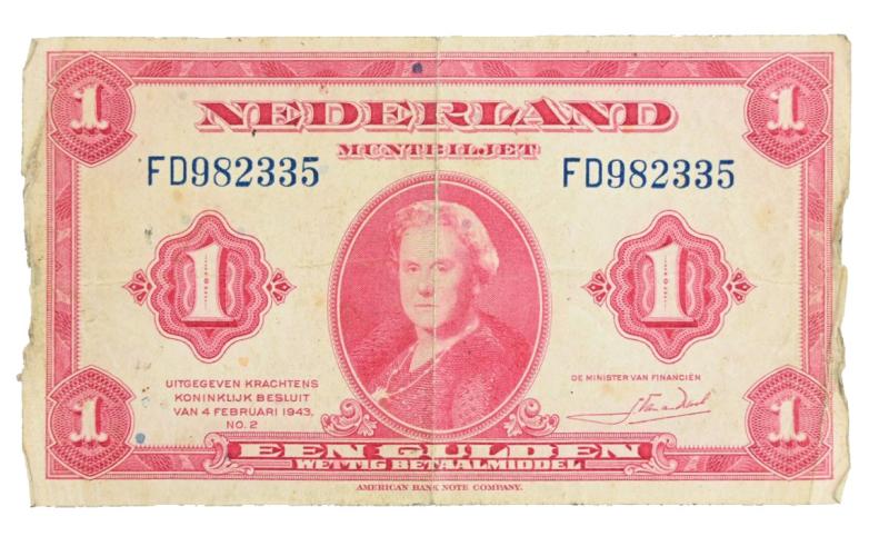 US WW2 Allied Invasion Banknote 'Holland'