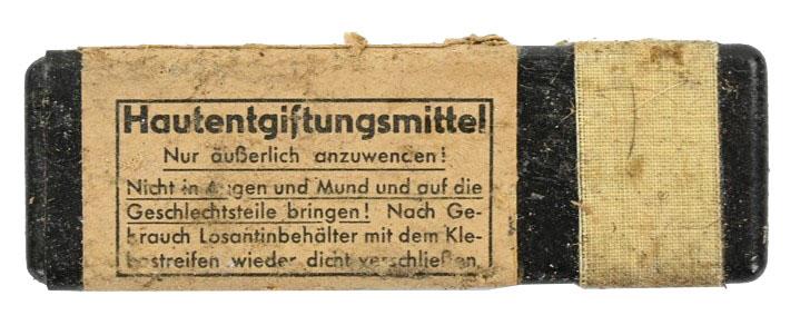 German WH Hautentgiftungsmittel container 1943