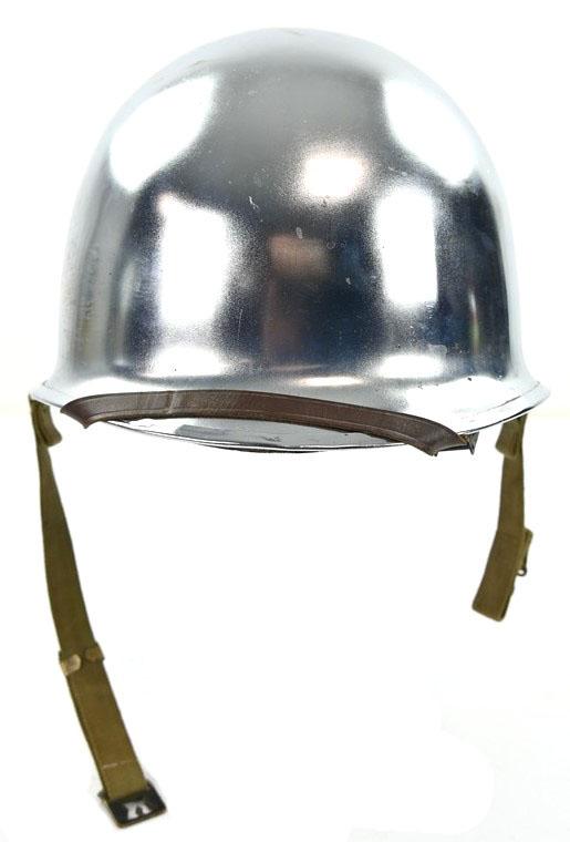 US WW2 Chromed Swivel Bale Helmet 'Schlueter'