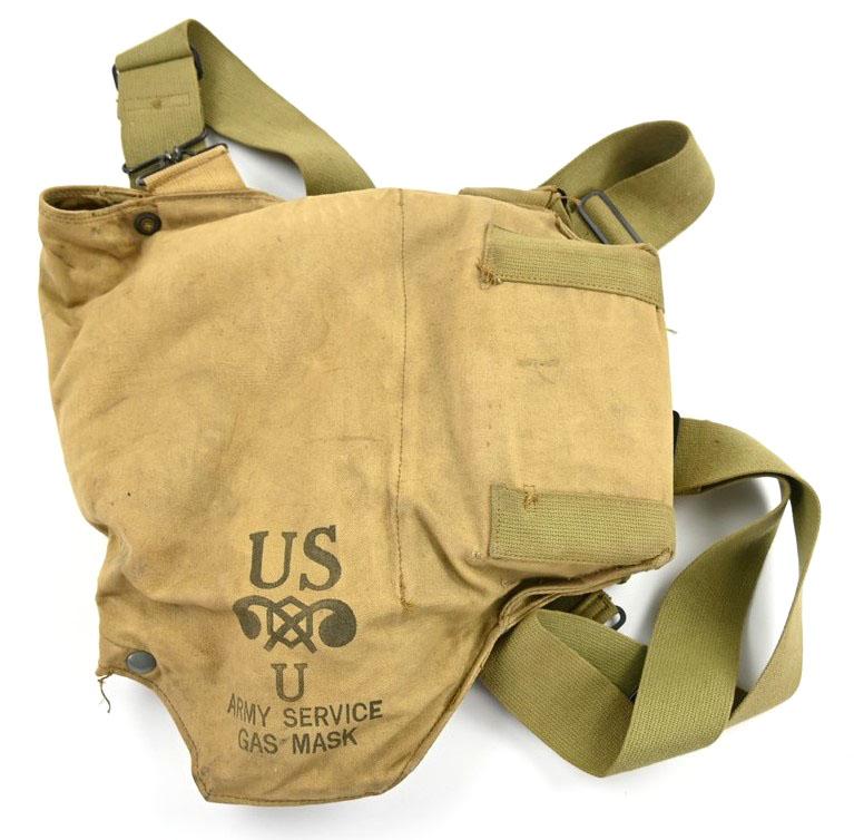 US WW2 MIVA 1 Army Service Gasmask in Carrying Pouch