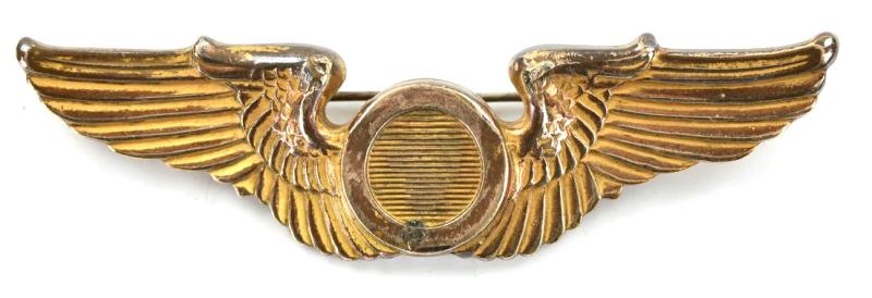 USAAF WW2 Observer Wing Sterling Pinback