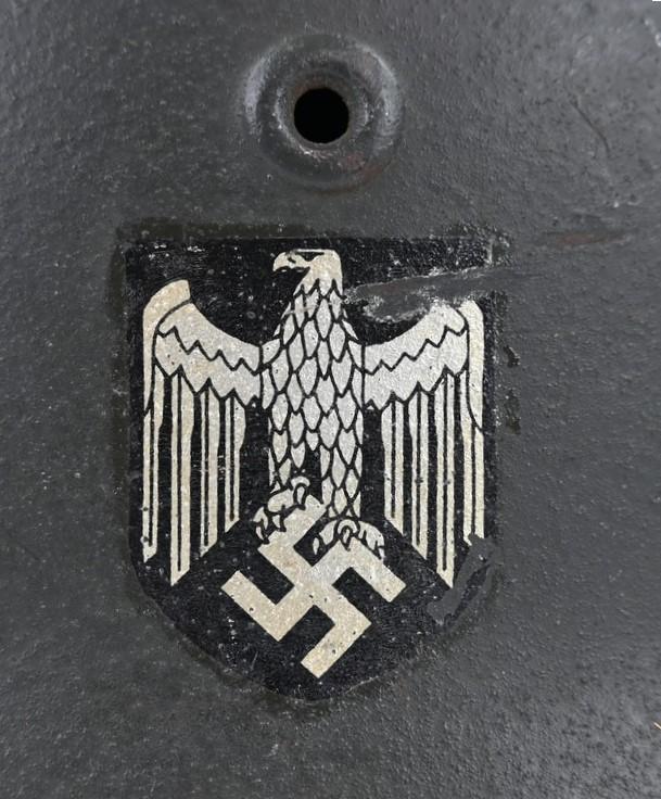 German WH M40 SD Combat Helmet 'Bigfoot'