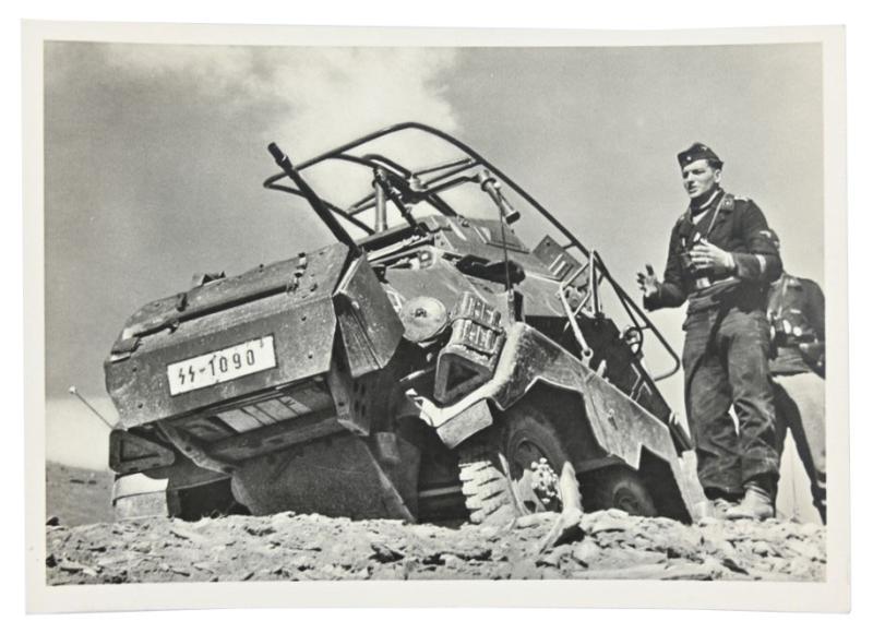German Waffen-SS Kriegsberichter Postcard 'Unsere Waffen-SS'