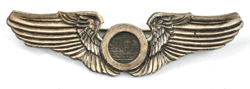 USAAF WW2 Observer Wing Sterling Pinback