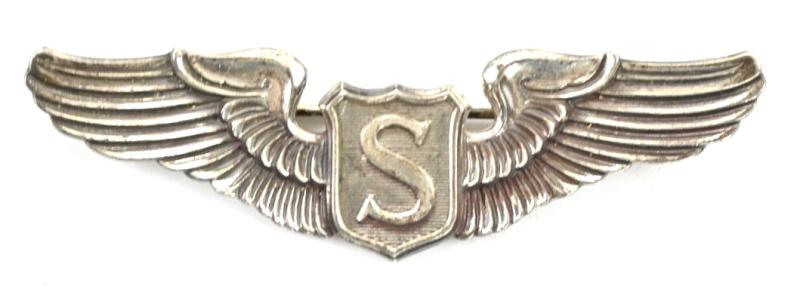 USAAF Sterling Silver Service Pilot Wing