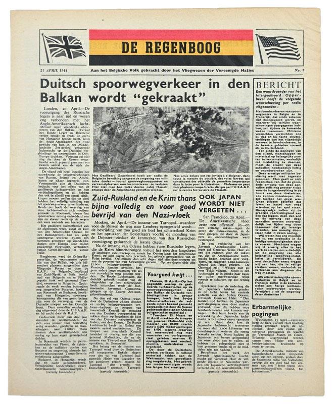 Allied Droppingsflyer 'De Regenboog' 21 April 1944