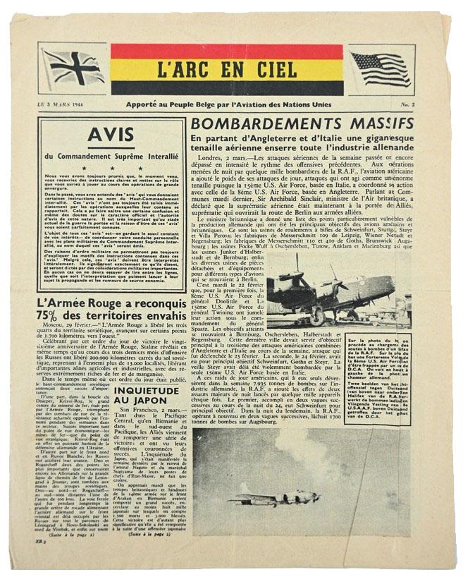 Allied Drioppingsflyer 'De Regenboog' 3 March 1944