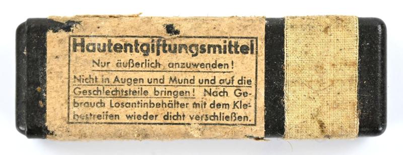 German WH Hautentgiftungsmittel container 1943