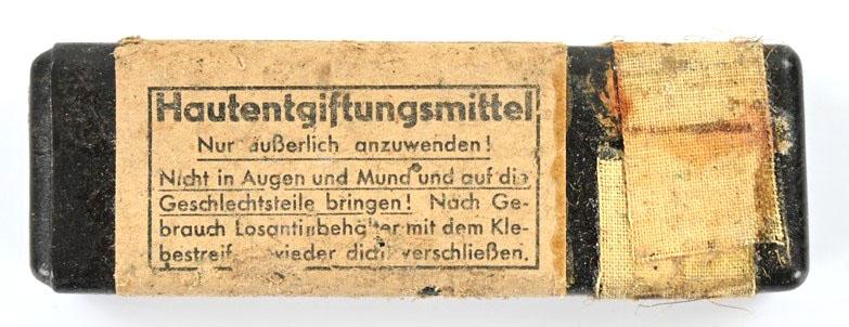 German WH Hautentgiftungsmittel container 1943