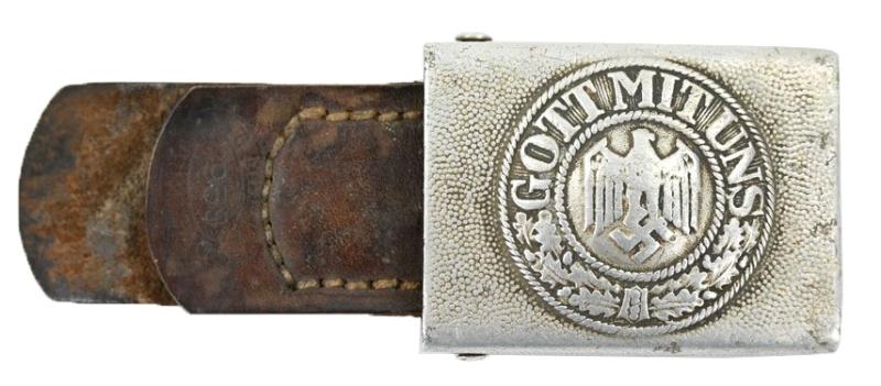 German WH Beltbuckle with Tab 'St. Merkl' 1939