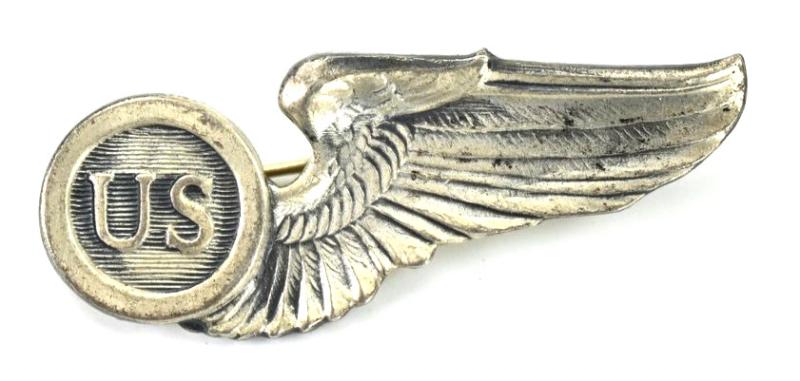 USAAF WW2 Pilot Wing Single Sided