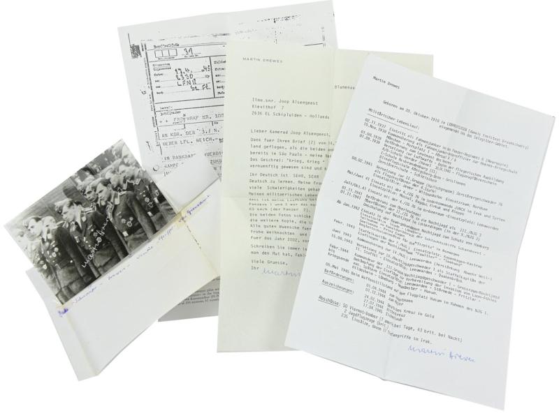 Signature of Luftwaffe KC Recipient 'Martin Drewes'