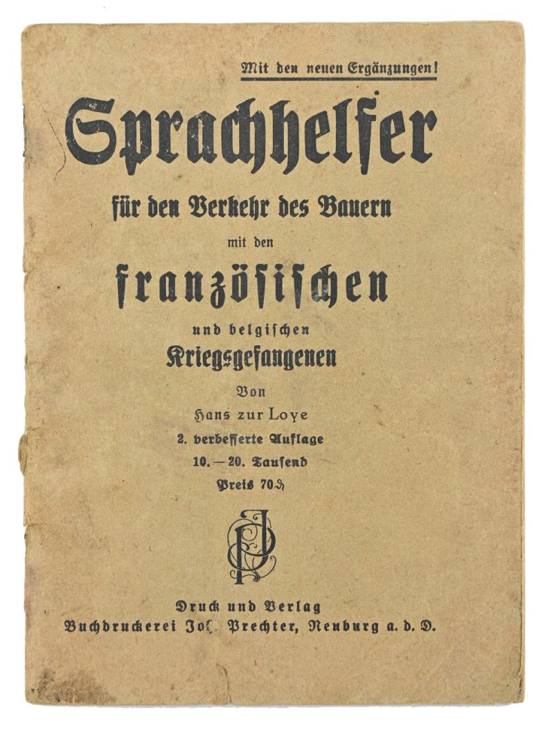 German POW Language Pocket Book