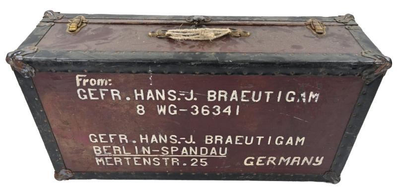 German POW Suitcase 'Gefr. Hans-J.Braeutigam'