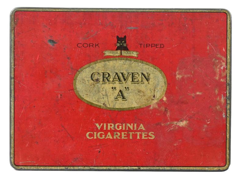 British WW2 Period 'Craven A' Virginia Cigarettes Tin box