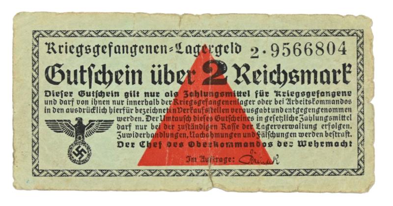 German prisoner of war (POW) Banknote