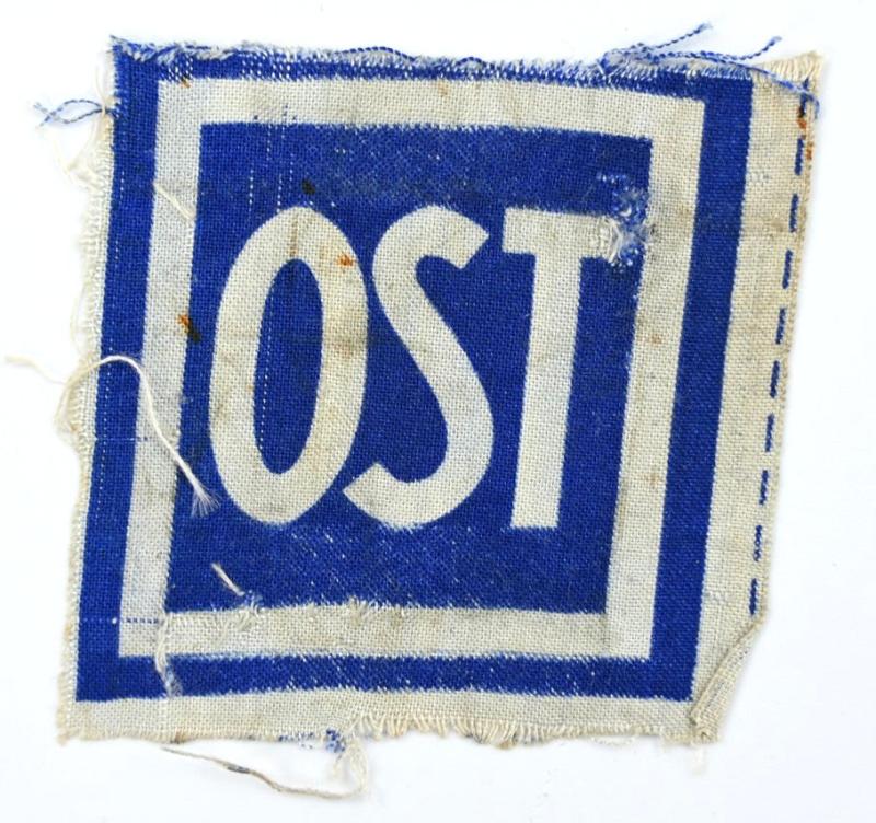 German Slave Labor Patch 'Ostarbeiter'