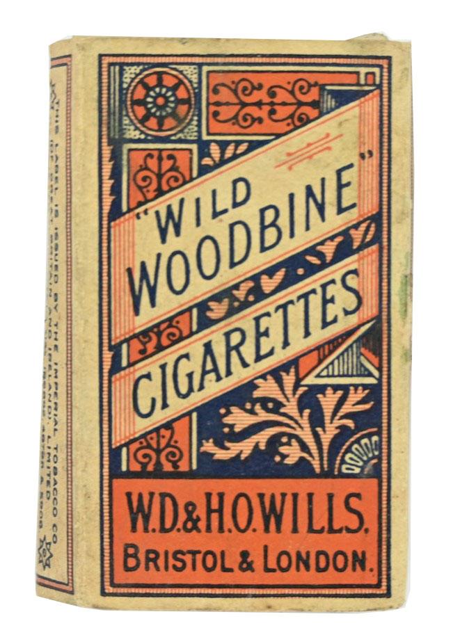 British WW2 Period 'Wild Woodbine' Virginia Cigarettes Tin box