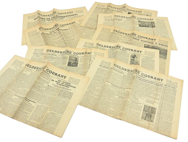Dutch WW2 Newspaper Grouping 'Nijmegen Bombing'