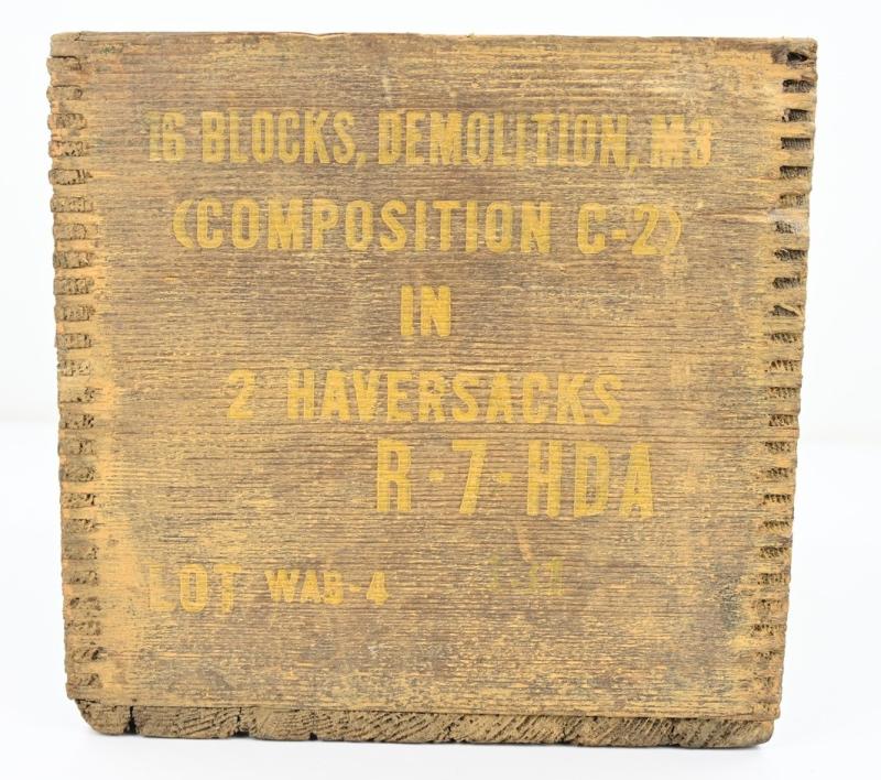 US WW2 Empty M3 Demolition Block Box 1943