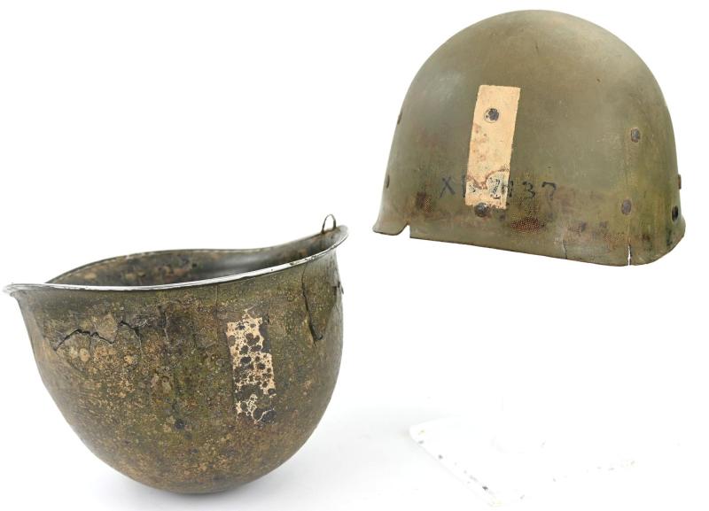 US WW2 M2 Paratrooper Combat Helmet 2nd Lt 'William C. Aubel' 507th Parachute Infantry Regiment