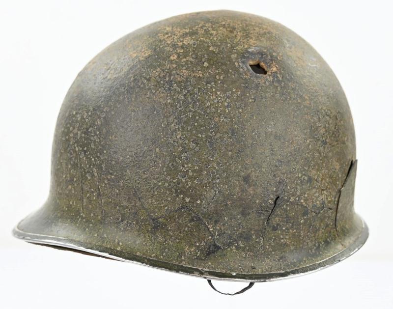 US WW2 M2 Paratrooper Combat Helmet 2nd Lt 'William C. Aubel' 507th Parachute Infantry Regiment